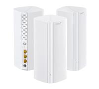 Tenda ME6 Pro Système Mesh WiFi 7 - BE5100 Double Bande (2,4GHz : 688Mbps, 5GHz : 4323Mbps), Large Couverture, 1×2.5G et 2×1G Ports Gigabit, Easy Mesh, Itinérance Transparente, VPN, NFC, Pack de 3