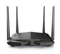 Routeur Tenda V12 AC1200 Bi-Bande VDSL/ADSL 300Mbps 2.4GHz Gigabit LAN Forage de Faisceau Technologie Noir