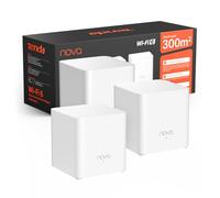 Tenda Nova AX1500 Lot de 3 systèmes Wi-FI 6 maillés pour Toute la Maison, Couverture jusqu'à 2 à 4 pièces, Maille Wi-FI Double Bande avec 2 Ports Gigabit, Compatible avec Alexa, contrôle Parental et