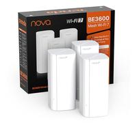 Tenda Nova ME3 Pro Système Mesh Wi-FI 7 - BE3600 Double Bande (2.4 GHz : 688 Mbps, 5 GHz : 2882 Mbps), Couverture jusqu'à 325 m² - 3 Ports Gigabit par unité, NFC, WPA3, MLO, 4K-QAM, Paquet de 3
