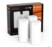 Tenda Nova ME3 Pro Système WiFi 7 Mesh, BE3600 Dual Band, Couverture de 330m2, 3 Ports Gigabit par unité, NFC, WPA3, Paquet de 3