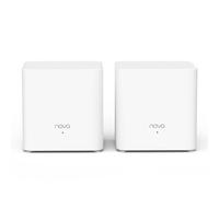 Tenda Nova Mesh MX3 (2 paquets) - Répéteur Wi-Fi Mesh Intelligent AX1500, Couverture de 180㎡(2000ft²), Répétidor Wi-Fi 6 avec 2 Ports Gigabit par Unité, Configuration Facile