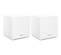 Tenda Nova MW12 - Système Wi-Fi (2 routeurs) - jusqu'à 350 m² - maillage - GigE, 802.11ac Wave 2 - 802.11a/b/g/n/ac Wave 2 - Tri-bande G