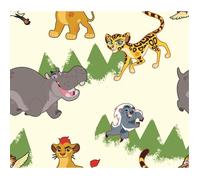 Tenda Per Finestre Cameretta Il Re Leone In Voile Trasparente Multicolore