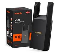 Tenda Répéteur WiFi, Amplificateur WiFi N300, WiFi Extender, WiFi Booster, 1 Port Ethernet, Couvre jusqu'à 90㎡, Compatible avec Les Box Internet, R10(Noir)