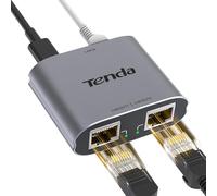 Tenda Switch Ethernet 1 à 2, 2 Port 1000 Mbps RJ45, Splitter Network, Snooping IGMP, Boîtier en Aluminium, Compatible avec Ordinateur, Routeur, Décodeur, Téléviseur Numérique (SG103M)
