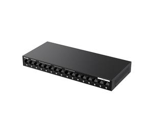 Tenda Switch Ethernet 16 Ports Gigabit, Switch Gigabit 10/100/1000 Mbps, Plug and Play, Un Vlan Clé, Automatique MDI/MDIX, IEEE802.3/u/x/AB, Support de Bureau et Mural, Structure Métallique(TEG1016M)