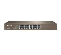 Tenda Switch Ethernet 16 Ports, Switch Fast Ethernet 10/100 Mbps, Plug & Play, 6KV Protection Contre la Foudre, Support Mural, Montage en Rack, Métallique(TEF1016D)