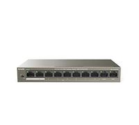 Tenda Switch PoE 10 Ports 10/100 Mbps Aves 8 Ports PoE, PoE Switch Ethernet, 6KV Contre-Foudre, Plug and Play, QoS, Idéal pour la Maison, Les PME et Les Supermarchés(TEF1110P-8-63W)