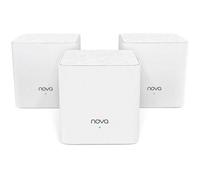 TENDA Système Mesh AC1200 Couverture 300 m², Remplacez le répéteur/routeur/CPL, WiFi Mesh Installation facile, Nova MW3-3 cubes