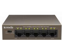 Tenda TEF1105P - Commutateur - non géré - 4 x 10/100 (PoE) + 1 x 10/100 (liaison montante) - de bureau - PoE (58 W)