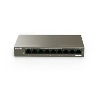 Tenda TEF1109P-8-63W Non-géré Fast Ethernet (10/100) Connexion Ethernet, supportant l'alimentation via ce port (PoE) Noir