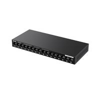 Tenda TEG1016M Switch Ethernet 16 Ports Gigabit, Switch Gigabit | Plug and Play, Un Vlan utomatique MDI/MDIX, IEEE802.3/u/x/AB, Support de Bureau et Mural, Structure Métallique