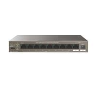 Tenda TEG1110PF-8-102W PoE AT switch 8xPoE 802.3af/at + Uplink RJ45 + SFP port, 92W, PoE+, fanless