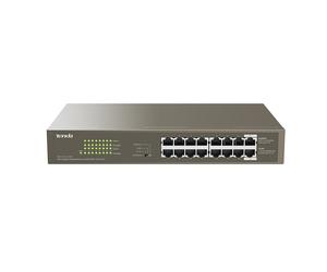Tenda TEG1116P-16-150W-EU commutateur réseau Non-géré Gigabit Ethernet (10/100/1000) Connexion Ethernet, supportant l'alimentation via ce port (PoE) Bronze