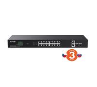 Tenda TEG1120P-16-250W PoE Gigabit switch 16x 1Gb/s PoE 802.3af/at 2x SFP 2x RJ45, 230W, Rack