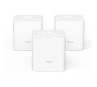 TENDA Système Mesh AC1200 Couverture 300 m², Remplacez le répéteur/routeur/CPL, WiFi Mesh Installation facile, Nova MW3-3 cubes