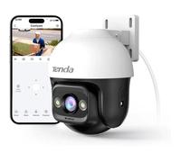 Tenda WiFi Outdoor Surveillance Camera CH3-360 IP Camera, 3MP with Colour Night Vision, Two-Way Audio, Motion Detection AI, ONVIF,
