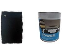 TENDAGGIMANIA Ciel de Toit Voiture Kit Tissu + Colle Spray/Pinceau Hautes températures- Tissu Ciel de Toit Couleur Noir 1440 - Taille Tissus Ciel de Toit L.2,5 MT x H. 1, 5 MT