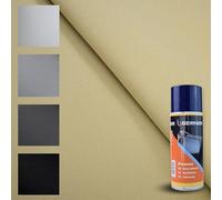 TENDAGGIMANIA Ciel de Toit Voiture Nid d'abeille Kit Tissu + Colle Spray, Ciel Toit Auto Couleur Beige 1413 -Taille 2 MT X 1,5 MT + 1 Colle