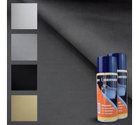 TENDAGGIMANIA Ciel de Toit Voiture Nid d'abeille Kit Tissu + Colle Spray, Ciel Toit Auto Couleur Plomb 1420 -Taille 2,5 MT X 1,5 MT + 2 Colle