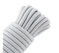 TENDAGGIMANIA Corde Elastique Tendeur Bache Blanche 10 MÈTRES - Corde Elastique 8mm ∅ Made in Italy pour INTÉRIEUR/EXTÉRIEUR Bache, Nautique, Camping - ALLONGEMENT 100% - Stabilisé aux UV