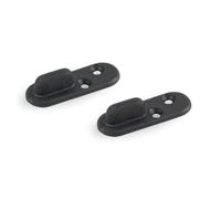 TENDAGGIMANIA Guide de plancher de rail pour porte coulissante en nylon résistant--SET 3 PIÈCES-Guide inférieur pour portes coulissantes avec fonction de verrouillage de porte, absorption des chocs,