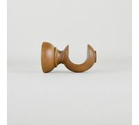 Tendaggimania Paire de supports pour tringles à rideaux en bois 35 mm, (couleur Orme - 6 cm)