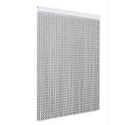 TENDAGGIMANIA Rideau Anti Moustique en Aluminium Anticorrosion - Couleur Gris - Taille L.100 x H.220 CM -Rideau de Porte Anti Mouche Modele Chaîne pour Extérieure/Intérieure Personnalisable