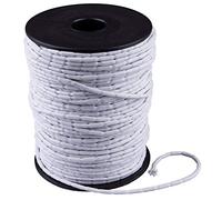 TENDAGGIMANIA - Tresse Corde Plomb - Personnalisable - Fil Poids pour Tissu Rideau - Couleur Blanc - Vente au mètre (50 G/MT)
