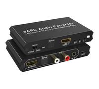 Tendak 192 KHz eARC/ARC Extracteur audio convertisseur audio numérique-analogique HDMI eARC/ARC+optique vers HDMI+L/R+stéréo 3,5 mm pour amplificateur d'enceintes de barre de son HDTV et casques audio