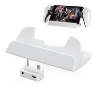 Tendak Base de support avec adaptateur pour Playstation Portal Remote Playstation, support de console pour portail PS, convertisseur de charge et support de bureau pour lecteur à distance PS5 Portal