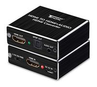 Tendak Extracteur audio HDMI, répartiteur audio HDMI 4K HDMI vers HDMI SPDIF Toslink optique et convertisseur audio stéréo 3,5 mm HDMI 1.4 pour lecteur Blue-Ray PC, PS4