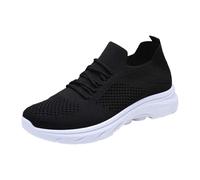 Tendance à Enfiler, Chaussures de Marche Respirantes en tricotée, Chaussures de Sport décontractées, Confortables et légères pour Femmes Belle Humeur au Stade ou en Ville