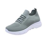 Tendance à Enfiler, Chaussures de Marche Respirantes en tricotée, Chaussures de Sport décontractées, Confortables et légères pour Femmes Belle Humeur au Stade ou en Ville