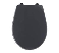 Tendance - Abattant WC Plastique 18 Pouces Attaches Plastiques - Gris - Salle de Bain - Abattants Universel - Lunette de Toilette