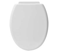 Tendance - Abattant WC PP 18 Pouces Attaches Plastiques - Blanc - Salle de Bain - Abattants Universel - Lunette de Toilette
