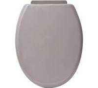Tendance - Abattant WC PP 18 Pouces Attaches Plastiques - Taupe - Salle de Bain - Abattants Universel - Lunette de Toilette