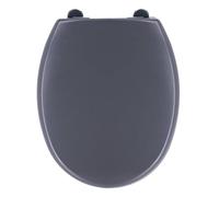 Tendance - Abattant WC Thermodur 18 Pouces + Frein de Chute Attaches Plastiques - Gris - Salle de Bain - Abattants Universel - Lunette de Toilette