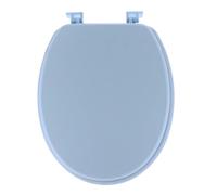 Tendance - Abattant WC Timeless - Bleu Clair - Accessoire de Salle de Bain en Bois - Siège et couvercle de toilettes - Lunette universelle