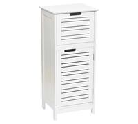 Tendance Armoire Porte en MDF Miami 1 tiroir sur Le Dessus, Bois, Blanc, 36,5x30x83 cm
