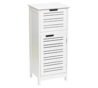 Tendance Armoire Porte en MDF Miami 1 tiroir sur Le Dessus, Bois, Blanc, 36,5x30x83 cm