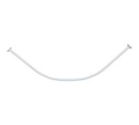 Tendance - Barre de Douche incurvee 90x90 cm en Aluminium - Blanc
