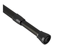 TENDANCE Barre de Douche Tringle Extensible de 110 à 200 cm en Aluminium Noir
