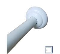 Tendance - Barre de Douche d'Angle 80x80 cm Aluminium - Blanc - Salle de Bain - Hydro