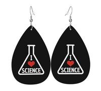 Tendance Boucle d'oreille J'aime les sciences Boucles d'oreilles femme Confortables Boucle d'oreille en cuir pour Decorations Fête Femmes