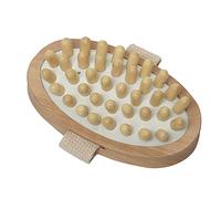 Tendance - Brosse de massage corps ovale bois - naturel