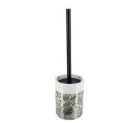 TENDANCE - Brosse Dolomite Tige INOX Noir Imprimé- Jungle Fever Kaki - Salle de Bain - Poubelles et Brosses WC