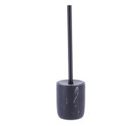 TENDANCE Brosse WC avec Support en résine Aspect marbre Noir