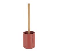 TENDANCE Brosse WC avec Support en résine Terracotta & Manche en Bambou, 3664323175769